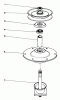 Toro 57356 (11-42) - 11-42 Lawn Tractor, 1983 (3000001-3999999) Ersatzteile SPINDLE ASSEMBLY (39-5890)