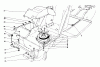 Toro 57357 (11-44) - 11-44 Lawn Tractor, 1984 (4000001-4999999) Ersatzteile CLUTCH & PULLEY ASSEMBLY
