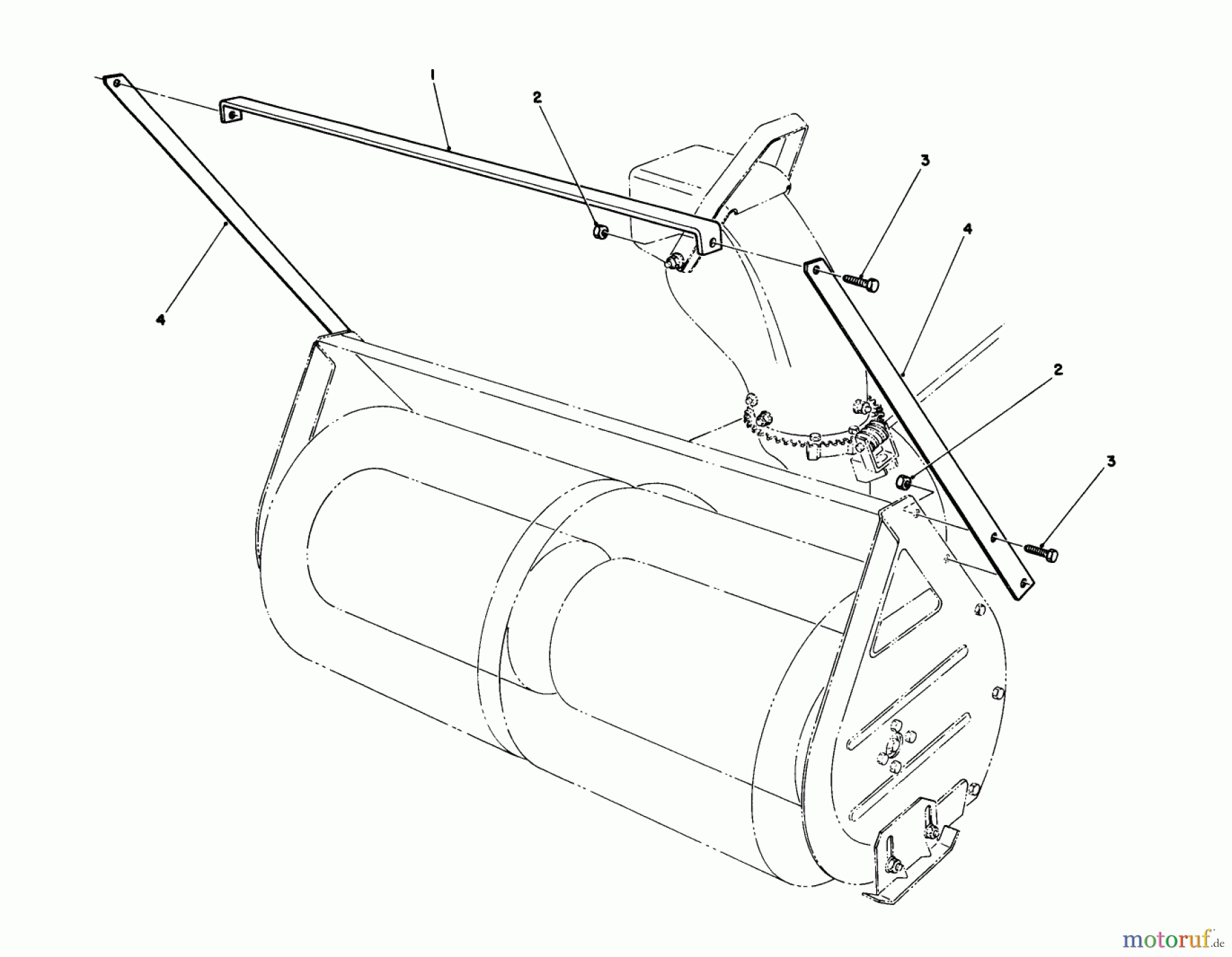 Toro Neu Mowers, Lawn & Garden Tractor Seite 1 57357 (11-44) - Toro 11-44 Lawn Tractor, 1984 (4000001-4999999) DRIFT BREAKER ASSEMBLY NO. 20-0650 (OPTIONAL)