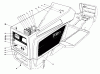 Toro 57357 (11-44) - 11-44 Lawn Tractor, 1984 (4000001-4999999) Ersatzteile HOOD ASSEMBLY