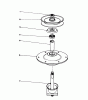 Toro 57357 (11-44) - 11-44 Lawn Tractor, 1984 (4000001-4999999) Ersatzteile SPINDLE ASSEMBLY