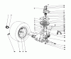 Toro 57357 (11-44) - 11-44 Lawn Tractor, 1984 (4000001-4999999) Ersatzteile TRANSAXLE & CLUTCH ASSEMBLY