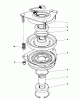 Toro 57357 (11-44) - 11-44 Lawn Tractor, 1985 (5000001-5999999) Ersatzteile CLUTCH ASSEMBLY NO. 44-0770