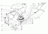 Toro 57357 (11-44) - 11-44 Lawn Tractor, 1985 (5000001-5999999) Ersatzteile CLUTCH & PULLEY ASSEMBLY