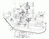 Toro 57357 (11-44) - 11-44 Lawn Tractor, 1985 (5000001-5999999) Ersatzteile CUTTING DECK