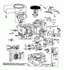 Toro 57357 (11-44) - 11-44 Lawn Tractor, 1985 (5000001-5999999) Ersatzteile ENGINE BRIGGS & STRATTON MODEL 253707-0157-01 #1