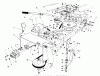 Toro 57357 (11-44) - 11-44 Lawn Tractor, 1985 (5000001-5999999) Ersatzteile FRAME & PULLEY ASSEMBLY 36" SNOWTHROWER ATTACHMENT MODEL NO. 59160 (OPTIONAL)