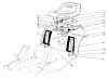 Toro 57357 (11-44) - 11-44 Lawn Tractor, 1985 (5000001-5999999) Ersatzteile REAR BODY & SEAT ASSEMBLY