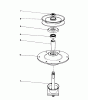 Toro 57357 (11-44) - 11-44 Lawn Tractor, 1985 (5000001-5999999) Ersatzteile SPINDLE ASSEMBLY
