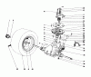 Toro 57357 (11-44) - 11-44 Lawn Tractor, 1985 (5000001-5999999) Ersatzteile TRANSAXLE & CLUTCH ASSEMBLY