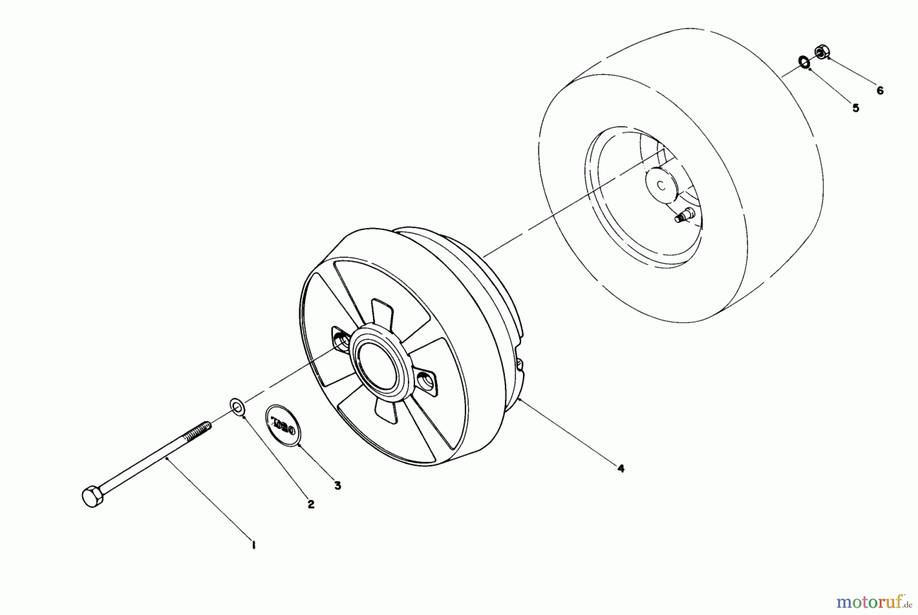 Toro Neu Mowers, Lawn & Garden Tractor Seite 1 57360 (11-32) - Toro 11-32 Lawn Tractor, 1986 (6000001-6999999) WHEEL WEIGHT KIT MODEL NO. 59159 (OPTIONAL)