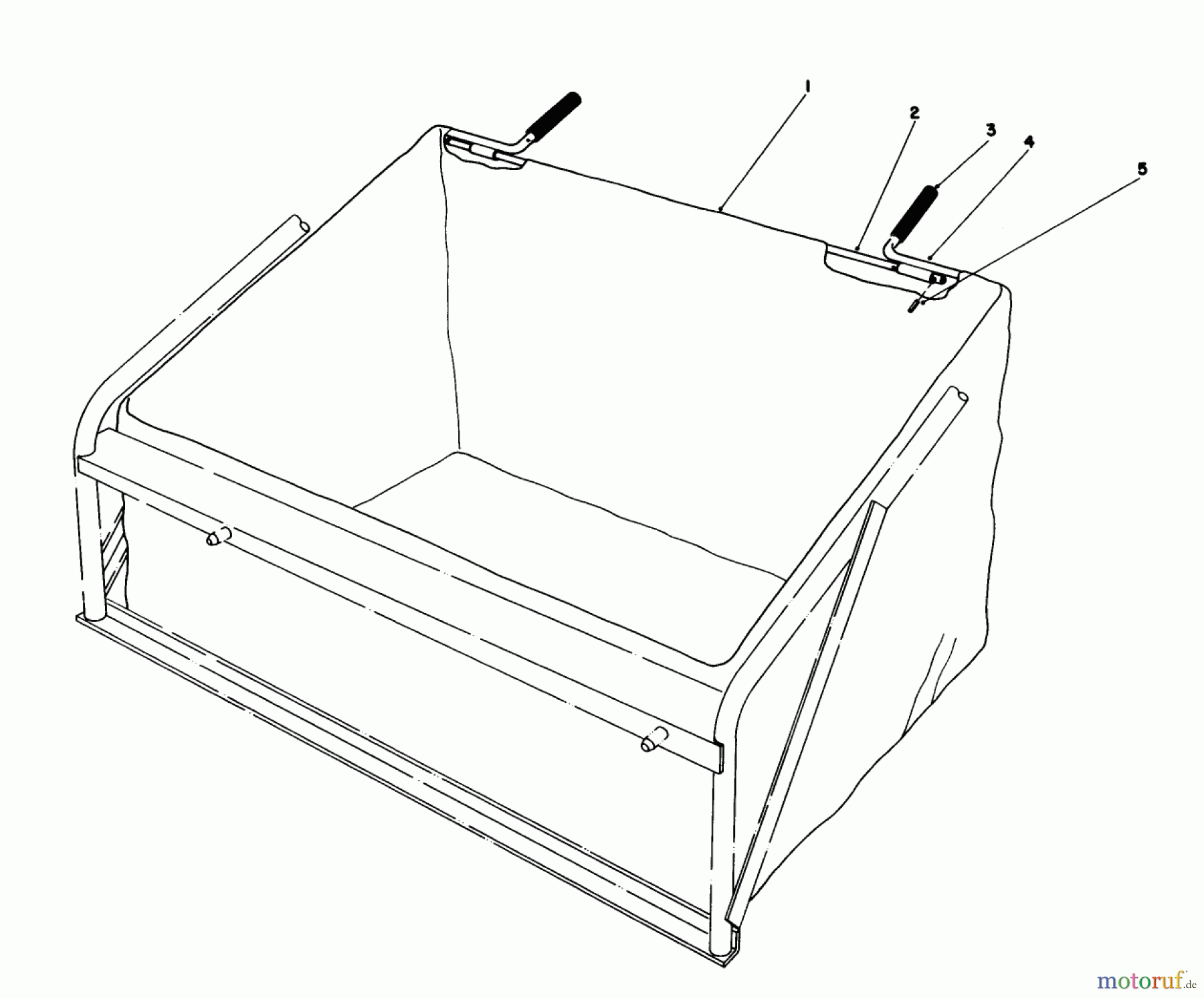 Toro Neu Mowers, Lawn & Garden Tractor Seite 1 57360 (11-32) - Toro 11-32 Lawn Tractor, 1987 (7000001-7999999) LEAF BAG MODEL 59123 (FOR USE ON TWIN BAGGER GRASS CATCHER MODEL NO. 59122 ONLY)(OPTIONAL)