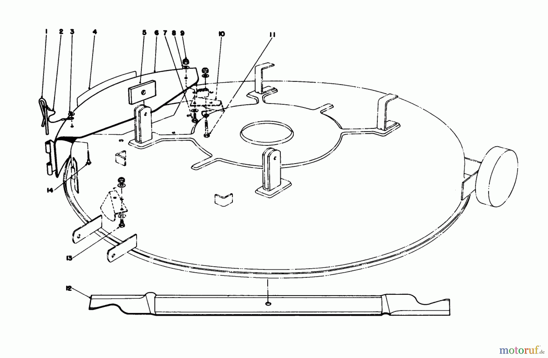 Toro Neu Mowers, Lawn & Garden Tractor Seite 1 57360 (11-32) - Toro 11-32 Lawn Tractor, 1987 (7000001-7999999) MULCHER KIT MODEL 59155 (OPTIONAL)