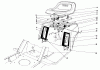 Toro 57360 (11-32) - 11-32 Lawn Tractor, 1987 (7000001-7999999) Ersatzteile REAR BODY & SEAT ASSEMBLY