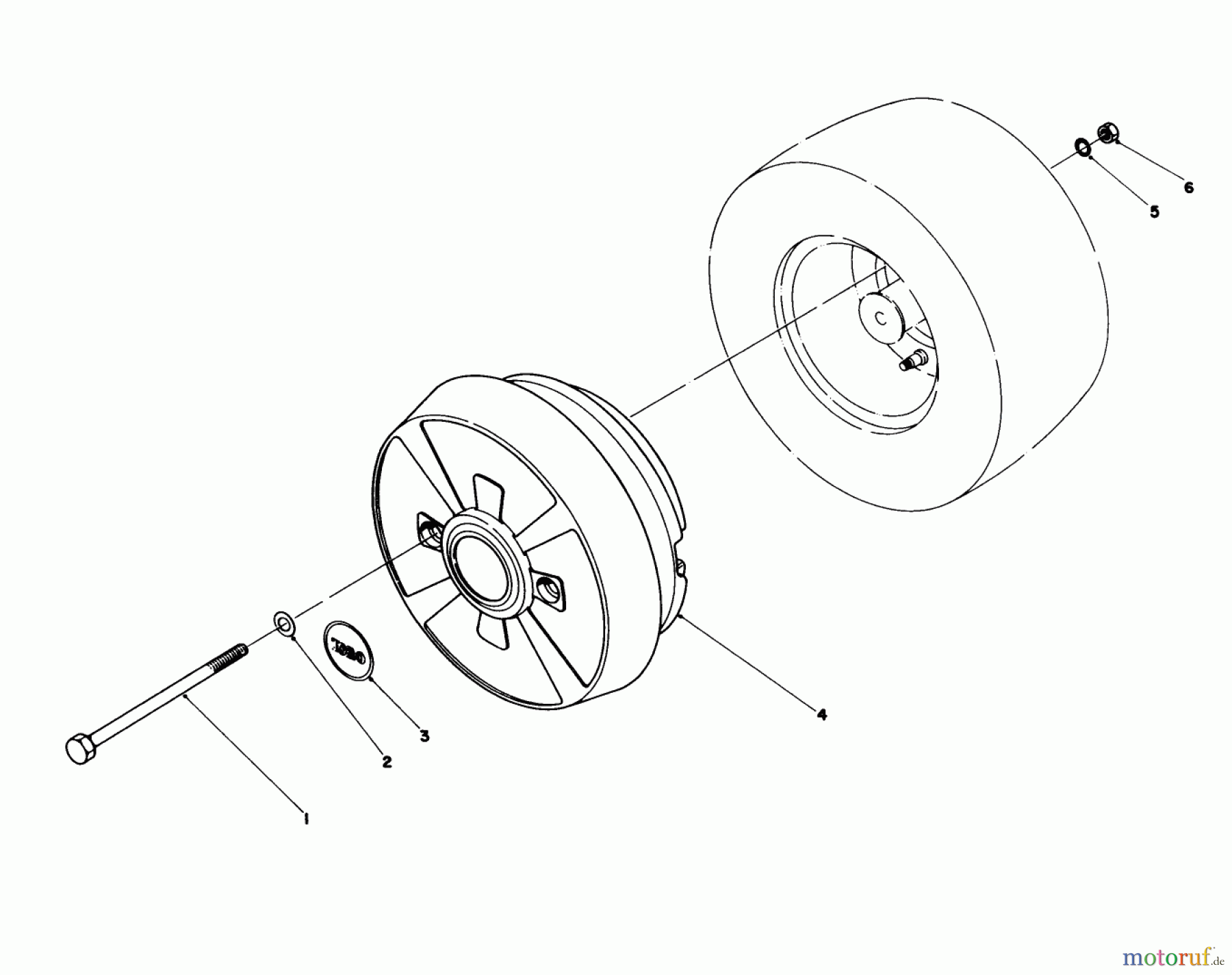 Toro Neu Mowers, Lawn & Garden Tractor Seite 1 57360 (11-32) - Toro 11-32 Lawn Tractor, 1987 (7000001-7999999) WHEEL WEIGHT KIT MODEL NO. 59159 (OPTIONAL)