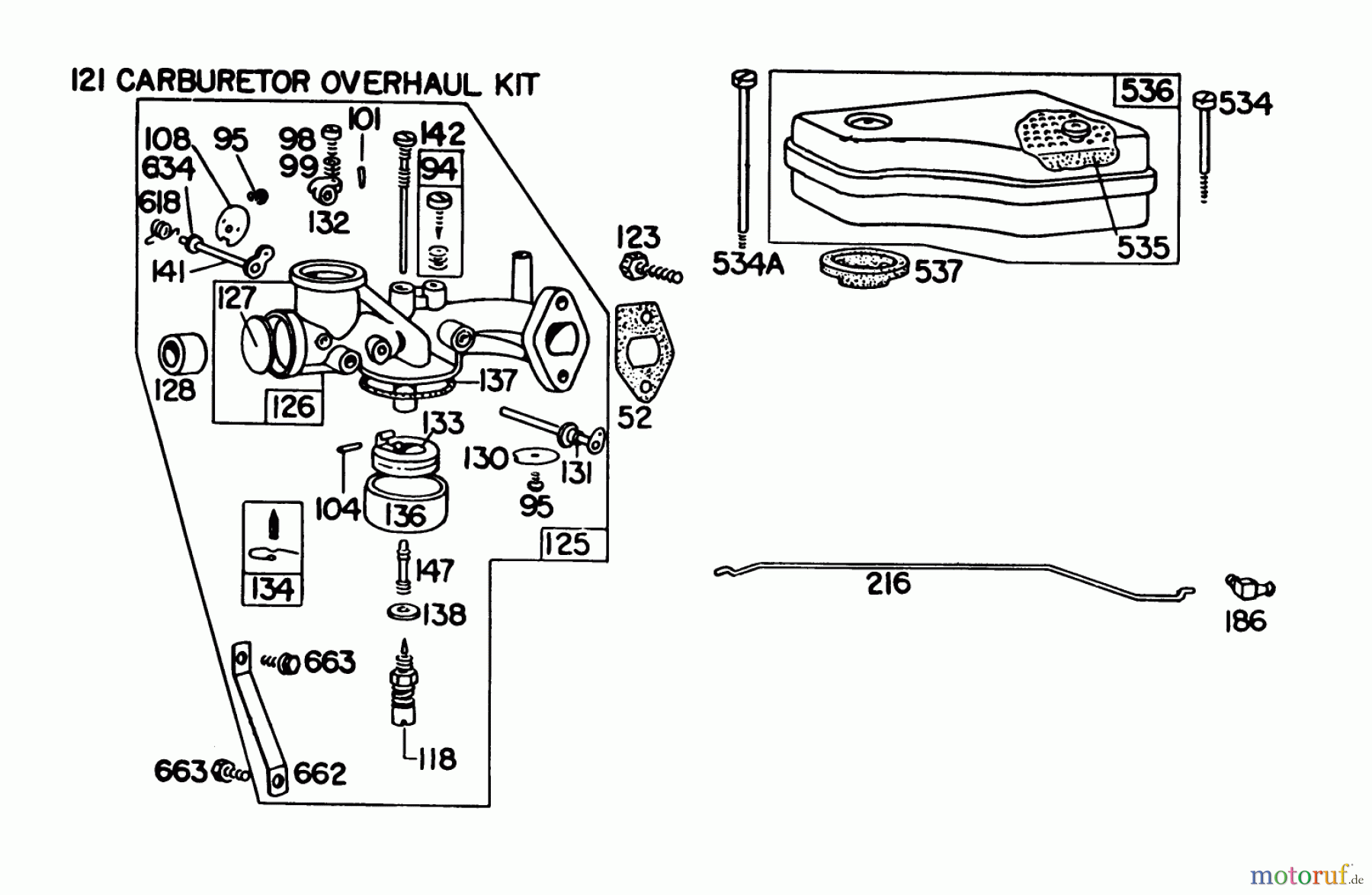  Toro Neu Mowers, Lawn & Garden Tractor Seite 1 57375 - Toro 8 hp Front Engine Rider, 1980 (0000001-0999999) ENGINE BRIGGS & STRATTON MODEL 191702-5652-01 #2