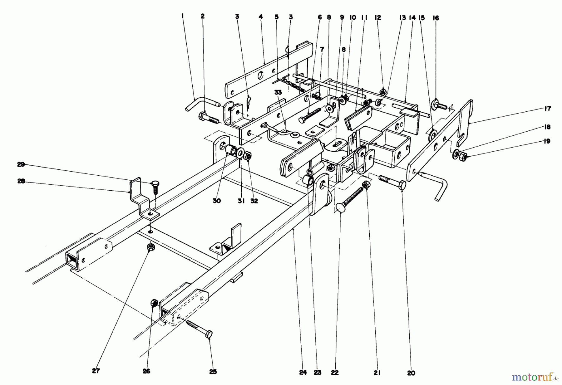 Toro Neu Mowers, Lawn & Garden Tractor Seite 1 57385 - Toro 11 hp Front Engine Rider, 1980 (0000001-0999999) 36