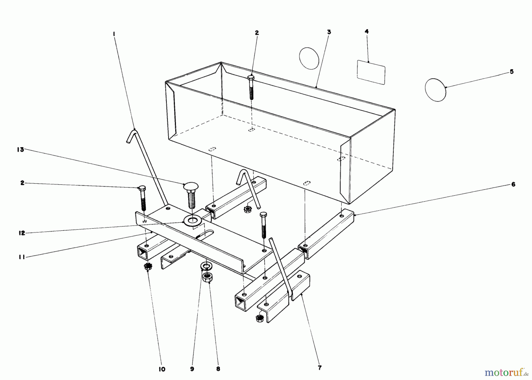 Toro Neu Mowers, Lawn & Garden Tractor Seite 1 57385 - Toro 11 hp Front Engine Rider, 1980 (0000001-0999999) 36