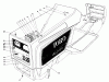Toro 57380 - 8 hp Front Engine Rider, 1980 (0000001-0999999) Ersatzteile HOOD ASSEMBLY MODEL 57385
