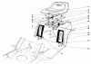 Toro 57380 - 8 hp Front Engine Rider, 1980 (0000001-0999999) Ersatzteile REAR BODY & SEAT ASSEMBLY