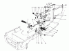 Toro 57410 - 12 hp Electric Start Lawn Tractor, 1988 (8000001-8999999) Ersatzteile BRAKE & CLUTCH PEDAL ASSEMBLY