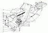 Toro 57410 - 12 hp Electric Start Lawn Tractor, 1988 (8000001-8999999) Ersatzteile CLUTCH & PULLEY ASSEMBLY
