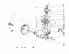 Toro 57430 (12-44) - 12-44 Pro Lawn Tractor, 1988 (8000001-8999999) Ersatzteile TRANSAXLE & CLUTCH ASSEMBLY
