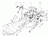 Toro 57450 (12-32) - 12-32 Lawn Tractor, 1991 (1000001-1999999) Ersatzteile SHIFT & CLUTCH ASSEMBLY