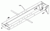 Toro 61-16K801 (C-160) - C-160 8-Speed Tractor, 1976 Ersatzteile FRAME ASSEMBLY