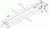 Toro 61-10K802 (B-100) - B-100 8-Speed Tractor, 1976 Ersatzteile FRAME ASSEMBLY