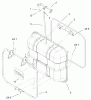 Toro 78200 - Quiet Collector, Wheel Horse 260-Series Lawn and Garden Tractors, 2002 (220000001-220999999) Ersatzteile HOPPER BACK ASSEMBLY