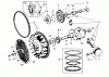Toro 61-16OS01 (D-160) - D-160 Automatic Tractor, 1976 Ersatzteile CRANKSHAFT, FLYWHEEL, CAMSHAFT AND PISTON GROUP-16 HP ONAN ENGINE