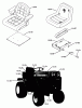 Toro 61-16OS01 (D-160) - D-160 Automatic Tractor, 1976 Ersatzteile SEATS, DECALS, MISC. TRIM