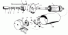 Toro 61-16OS01 (D-160) - D-160 Automatic Tractor, 1976 Ersatzteile STARTING MOTOR PARTS GROUP 16 HP ONAN ENGINE