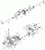 Toro 61-16OS01 (D-160) - D-160 Automatic Tractor, 1976 Ersatzteile TRANSAXLE-COMPONENT PARTS