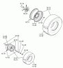 Toro 61-16OS02 (D-160) - D-160 Automatic Tractor, 1976 Ersatzteile 13.000 WHEELS AND TIRES (CLEAT TIRES)
