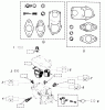 Toro 61-20RG01 (D-250) - D-250 10-Speed Tractor, 1976 Ersatzteile CARBURETOR-SPARE PARTS