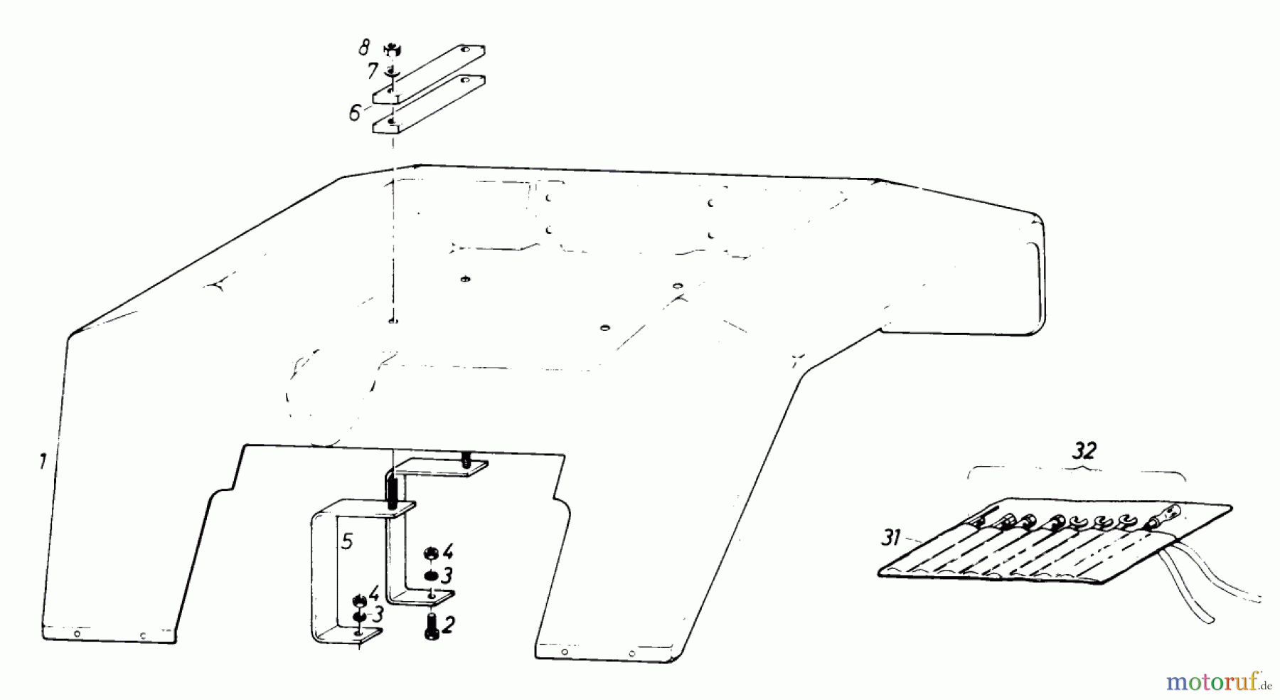 Toro Neu Mowers, Lawn & Garden Tractor Seite 1 61-20RG01 (D-250) - Toro D-250 10-Speed Tractor, 1976 FENDER AND SEAT ASSEMBLIES AND TOOL KIT #1