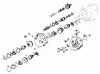 Toro 61-20RG01 (D-250) - D-250 10-Speed Tractor, 1976 Ersatzteile GEAR BOX