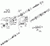 Toro 61-20RG01 (D-250) - D-250 10-Speed Tractor, 1976 Ersatzteile GEAR BOX, WORM SHAFT AND COUNTER SHAFT