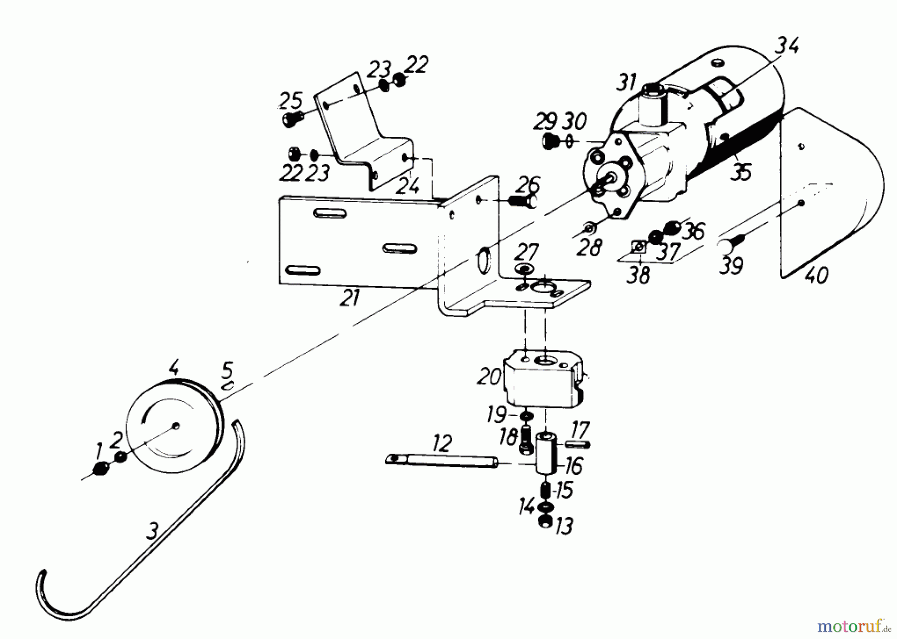 Toro Neu Mowers, Lawn & Garden Tractor Seite 1 61-20RG01 (D-250) - Toro D-250 10-Speed Tractor, 1976 HYDRAULIC UNIT
