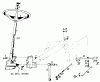 Toro 61-20RG01 (D-250) - D-250 10-Speed Tractor, 1976 Ersatzteile STEERING GEAR, PITMAN ARM AND BRACKET