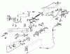 Toro 61-20RG01 (D-250) - D-250 10-Speed Tractor, 1976 Ersatzteile V-BELT TENSIONER AND HYDRAULIC RESERVOIR AND HYDRAULIC LINES