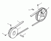 Toro 71-08K801 (B-60) - B-80 8-Speed Tractor, 1977 Ersatzteile DRIVE BELT AND PULLEYS