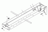 Toro 71-08K801 (B-60) - B-80 8-Speed Tractor, 1977 Ersatzteile FRAME
