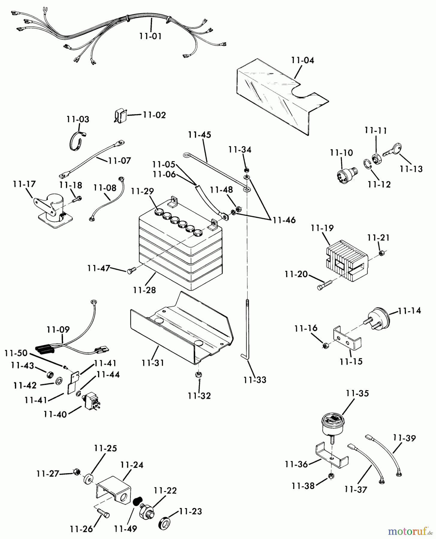  Toro Neu Mowers, Lawn & Garden Tractor Seite 1 71-12KS01 (C-120) - Toro C-120 Automatic Tractor, 1977 ELECTRICAL SYSTEM