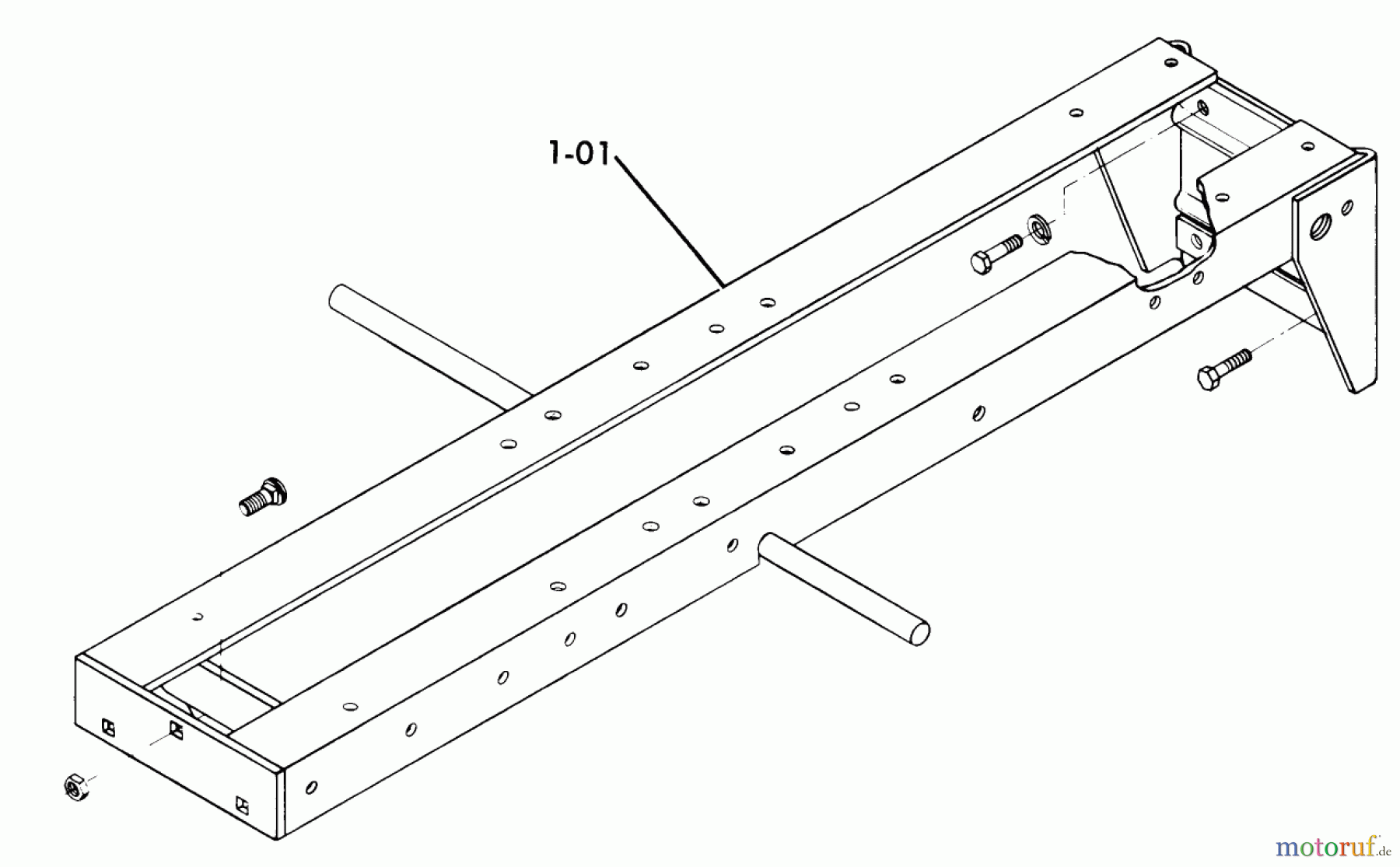 Toro Neu Mowers, Lawn & Garden Tractor Seite 1 71-12KS01 (C-120) - Toro C-120 Automatic Tractor, 1977 FRAME ASSEMBLY