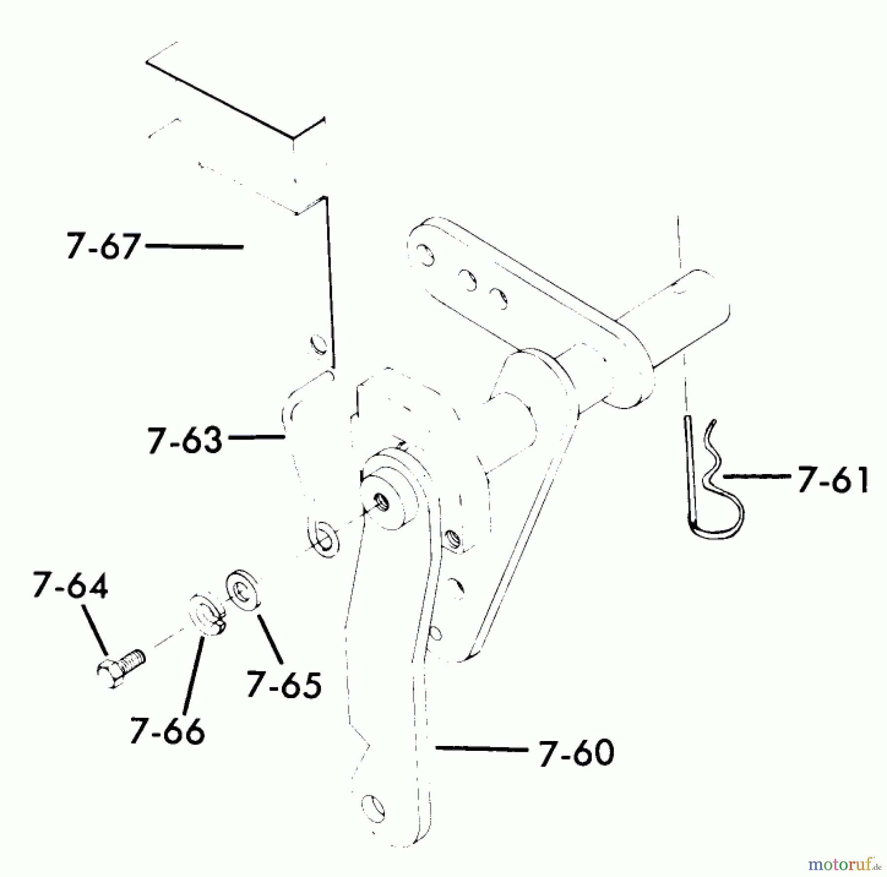 Toro Neu Mowers, Lawn & Garden Tractor Seite 1 71-12KS01 (C-120) - Toro C-120 Automatic Tractor, 1977 HYDRAULIC LIFT LINKAGE