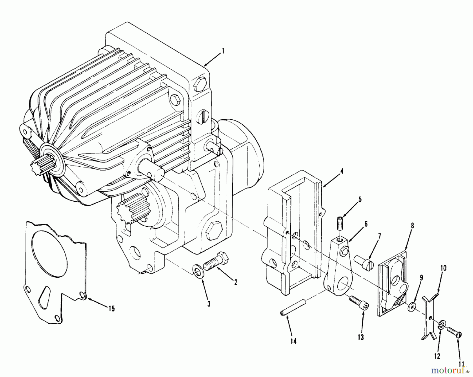 Toro Neu Mowers, Lawn & Garden Tractor Seite 1 71-16KS02 (C-160) - Toro C-160 Automatic Tractor, 1977 HYDROSTATIC TRANSMISSION #1