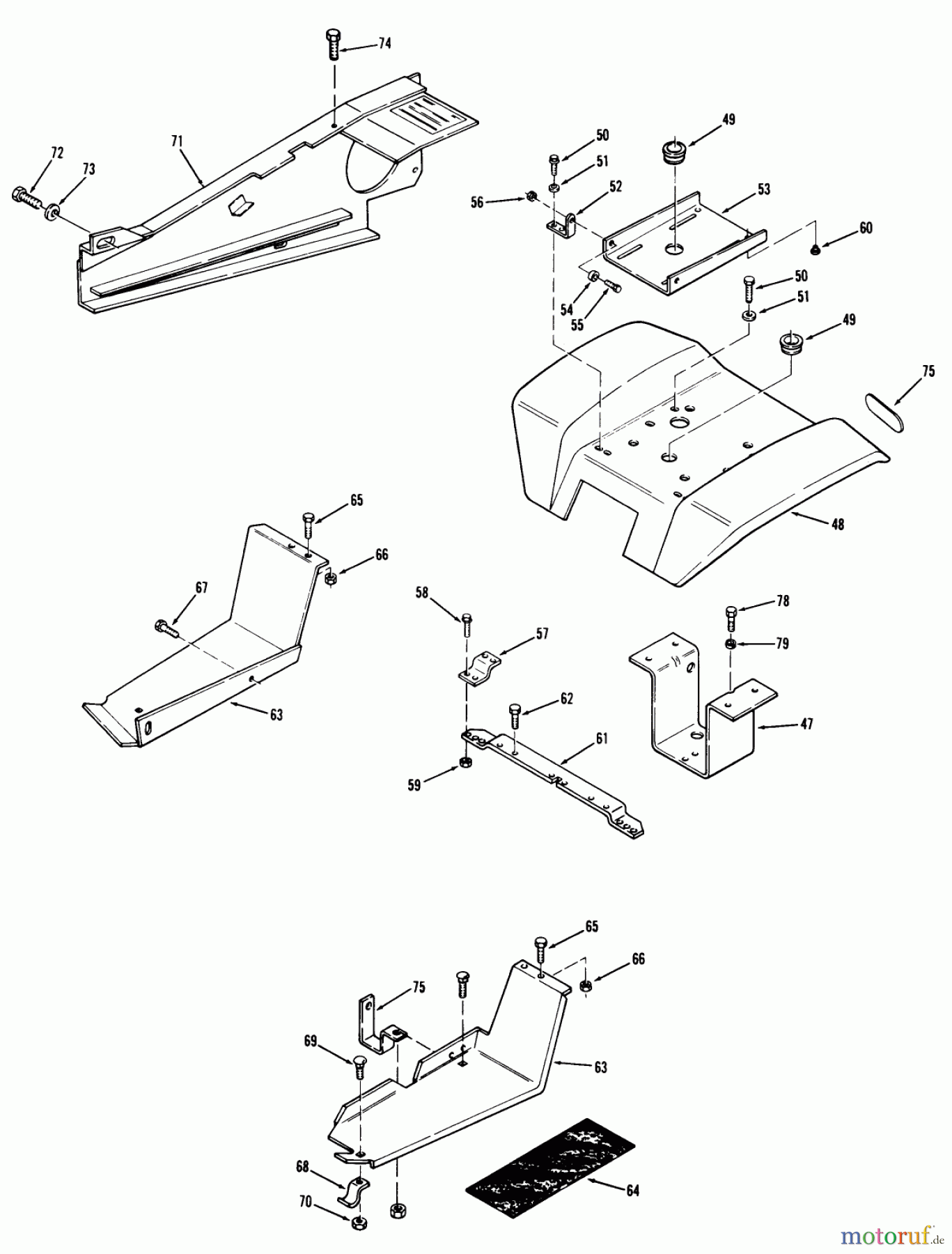 Toro Neu Mowers, Lawn & Garden Tractor Seite 1 71-16KS02 (C-160) - Toro C-160 Automatic Tractor, 1977 SHEET METAL AND COVERS #2
